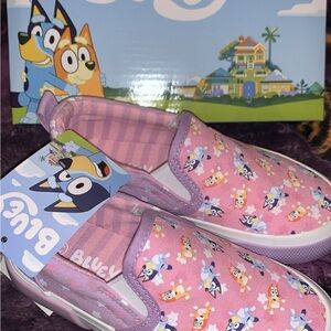 Bluey and Bingo toddler pink shoes size11